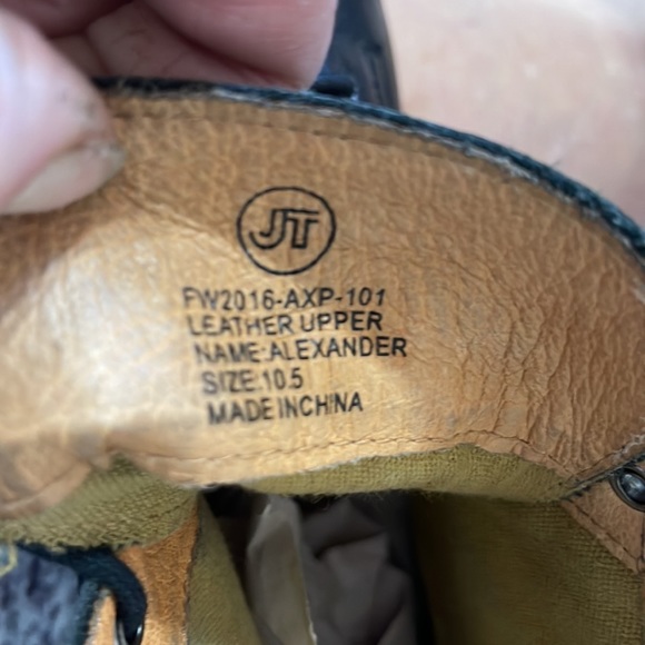 J T Men’s Alexander Black Boots 10.5 main image 5